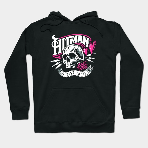 Bret Hitman Hart  Pro Wrestling Hero Hoodie by WikiDikoShop